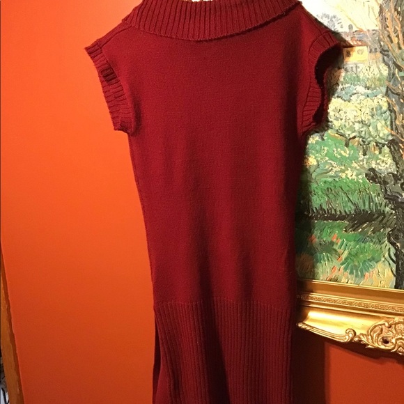 KNIT AVENUE Red Cowl Neck dresses/Top, size M - Picture 5 of 9
